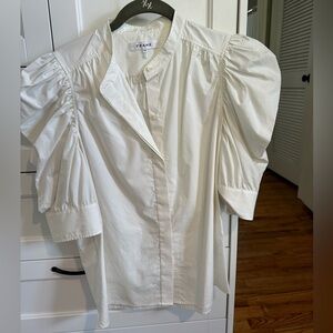 Frame puff sleeve shirt